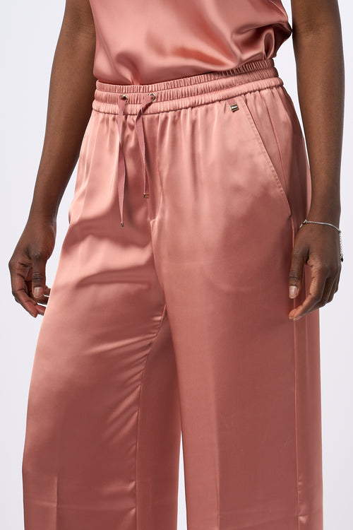 Herno Pantaloni Satin Rosa Donna-2