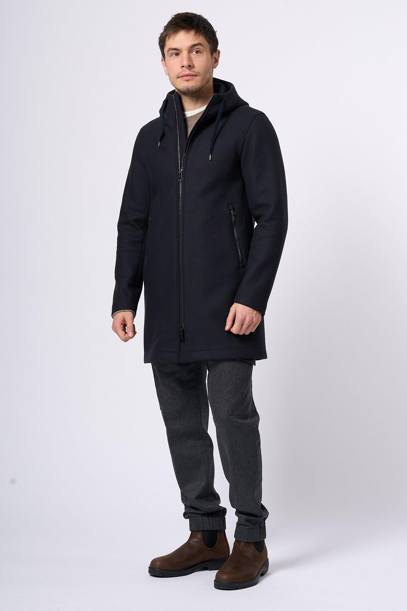 Herno Parka Blu Navy Uomo-3