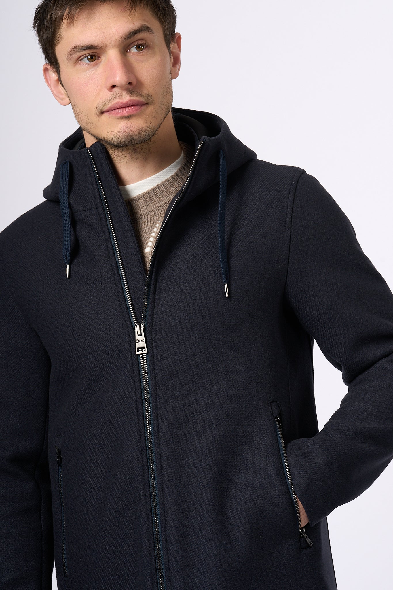 Herno Parka Blu Navy Uomo-5