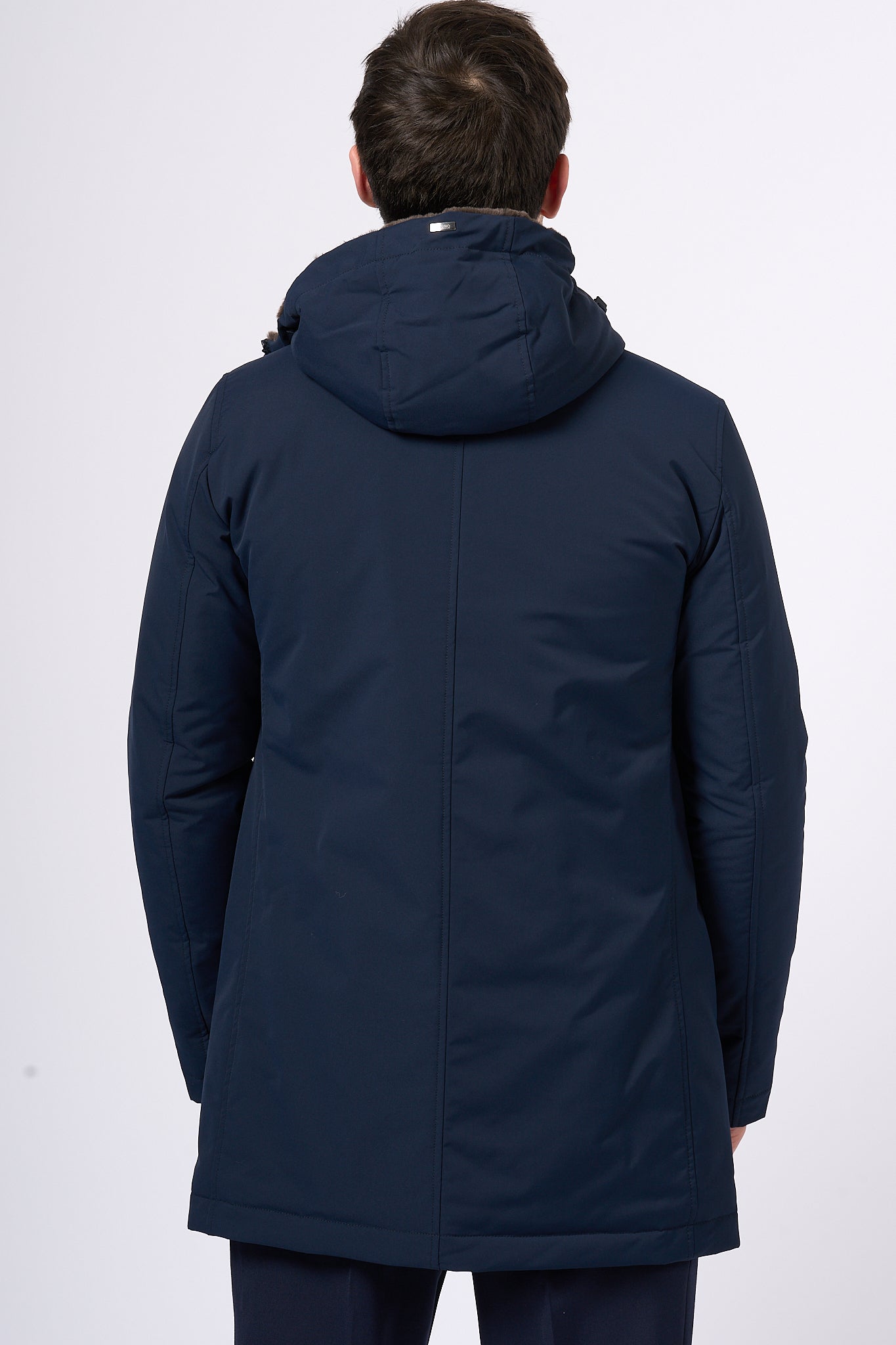 Herno Parka Keystone Blu/marr Uomo-7