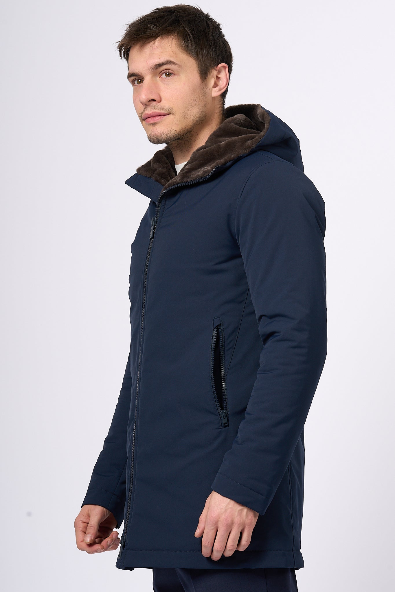 Herno Parka Keystone Blu/marr Uomo-6