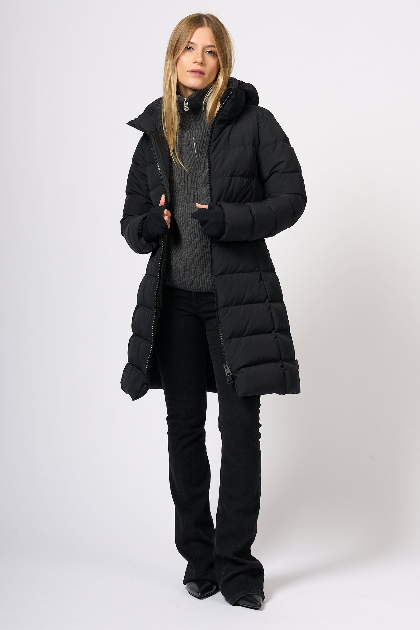 Herno Parka Feather Gore-tex Black Women-2