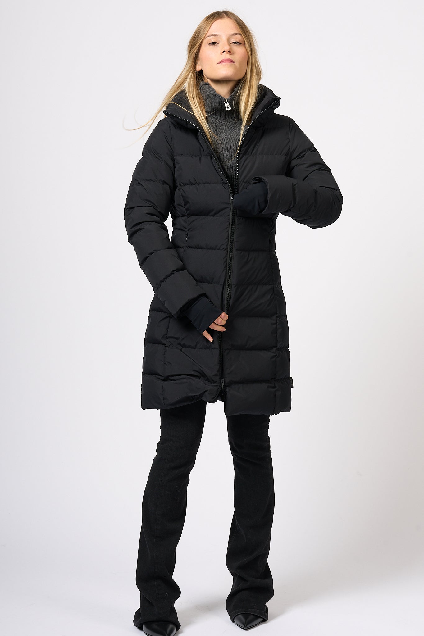 Herno Parka Feather Gore-tex Black Women-8