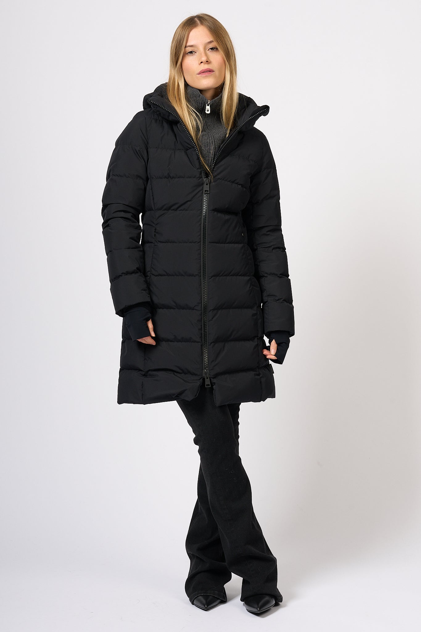 Herno Parka Feather Gore-tex Black Women-4