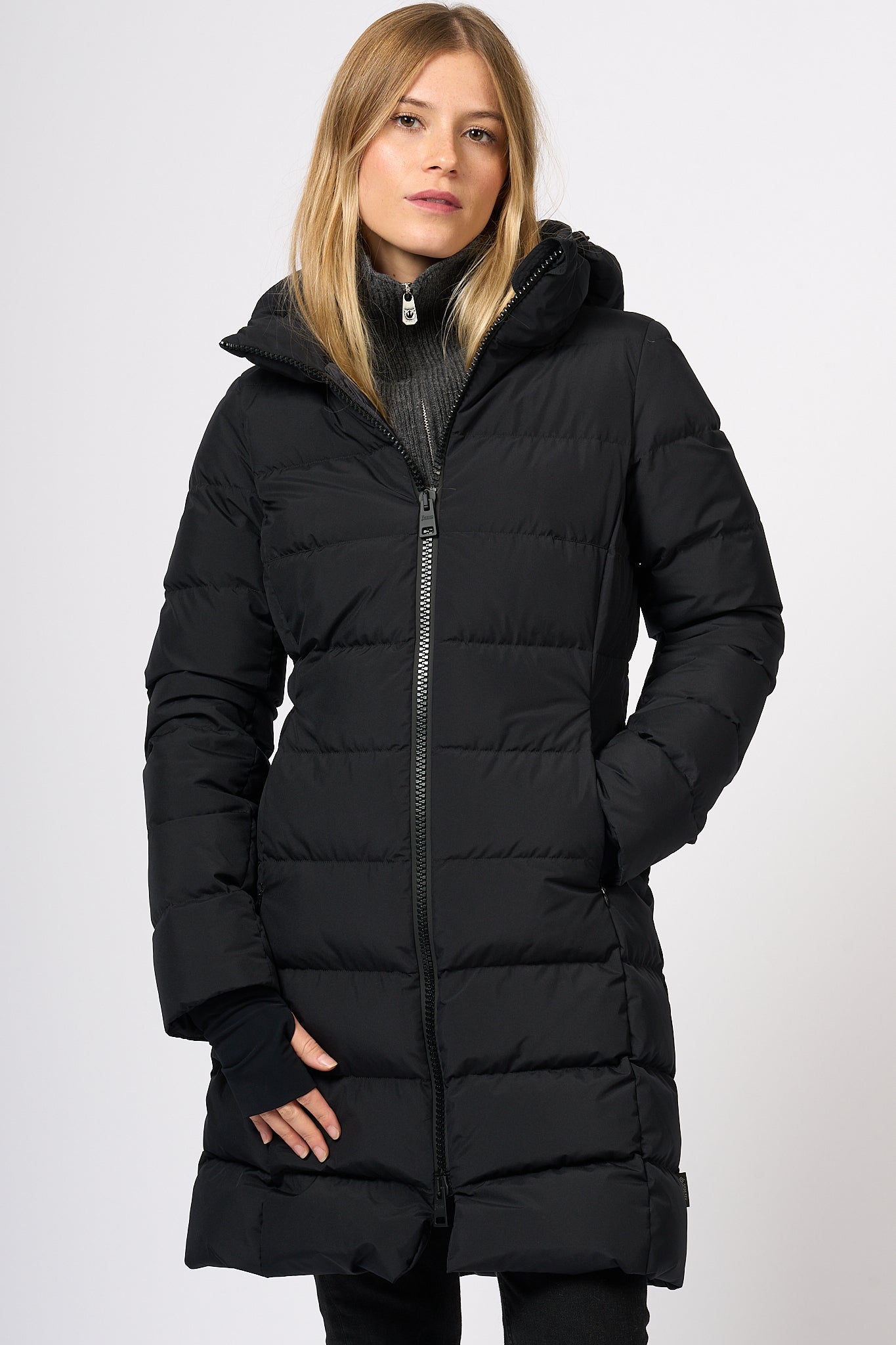 Herno Parka Feather Gore-tex Black Women-3