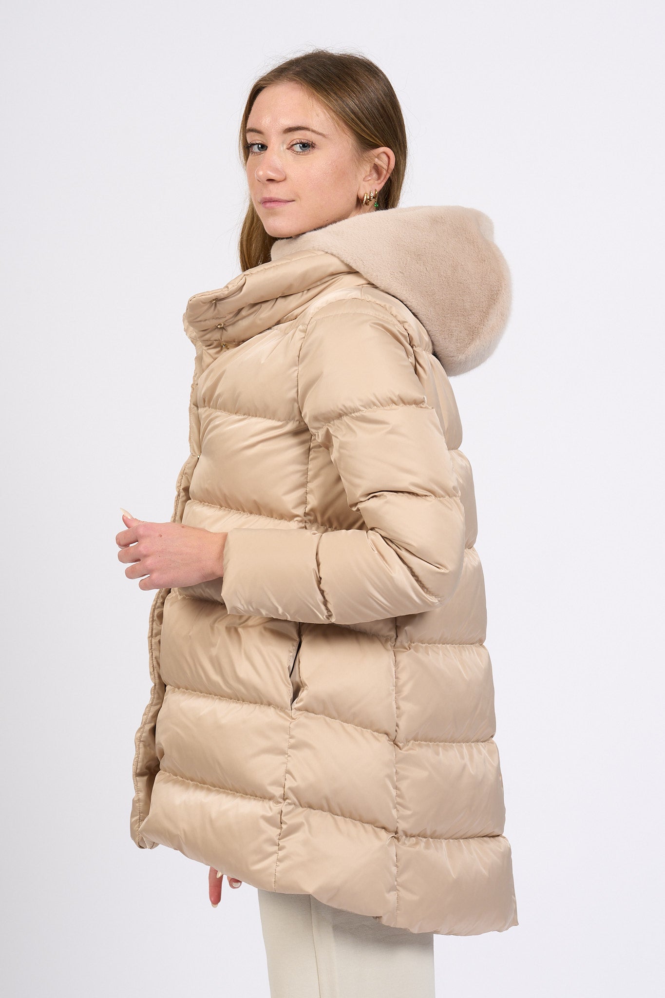 Herno Piumino Con Pettorina Chantilly Donna-3