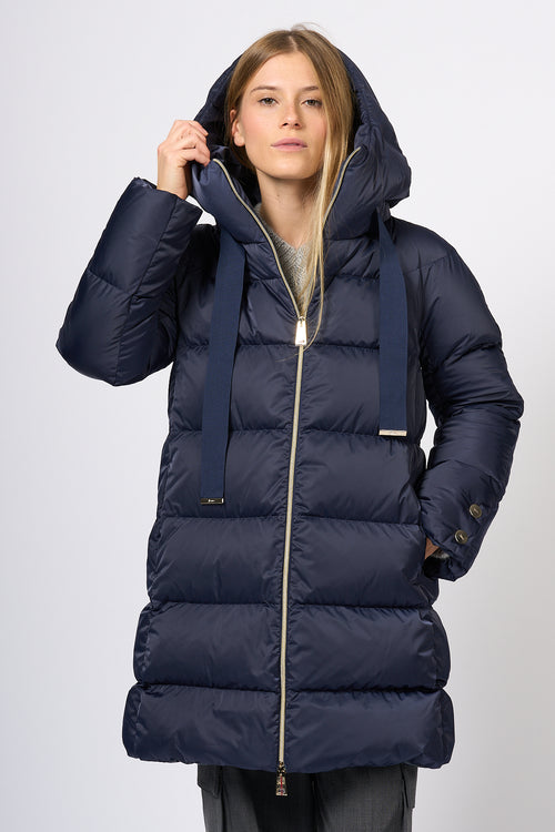 Herno Satin Down Jacket Blue Women