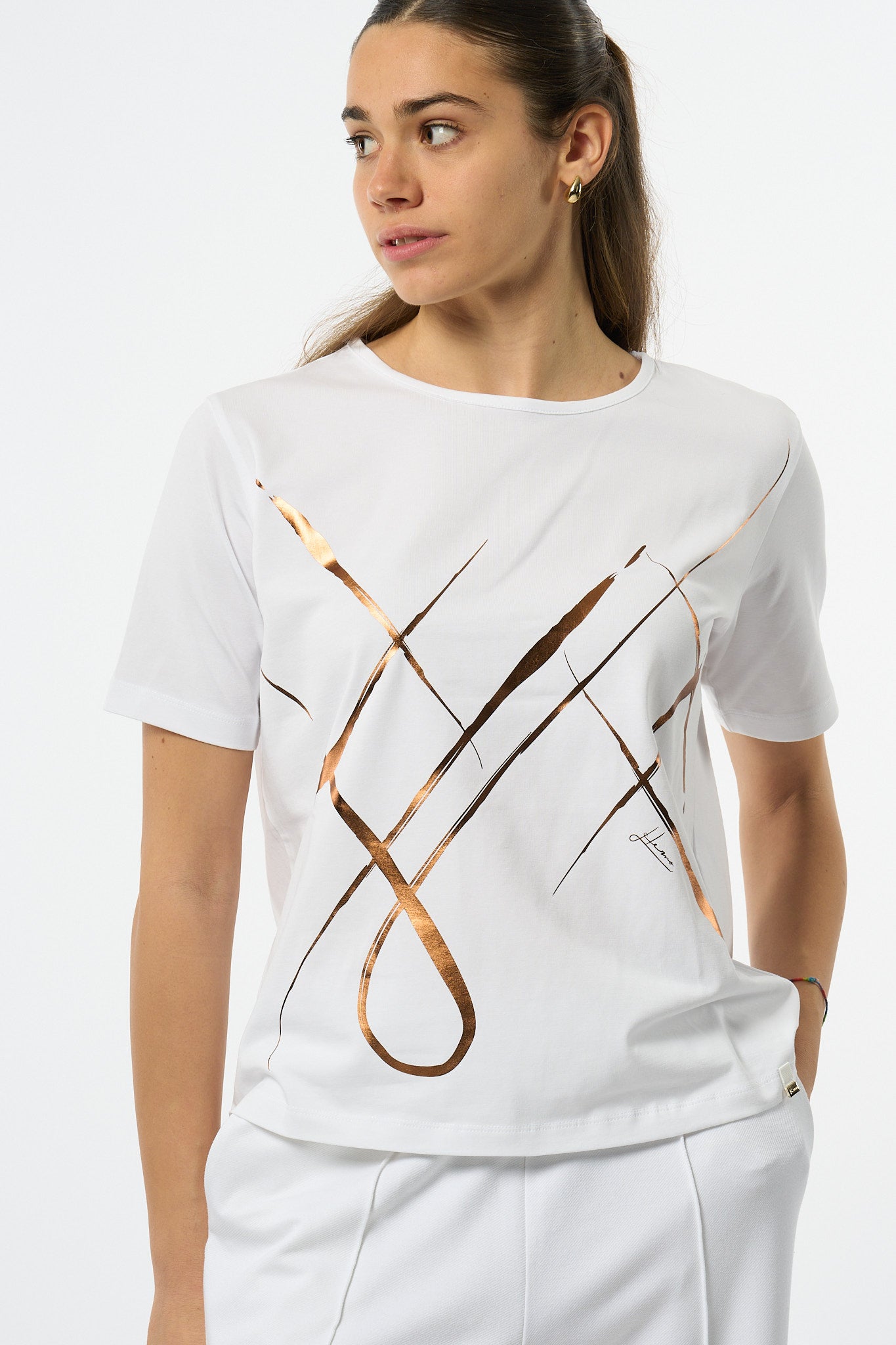 Herno T-shirt Bianco Donna-3