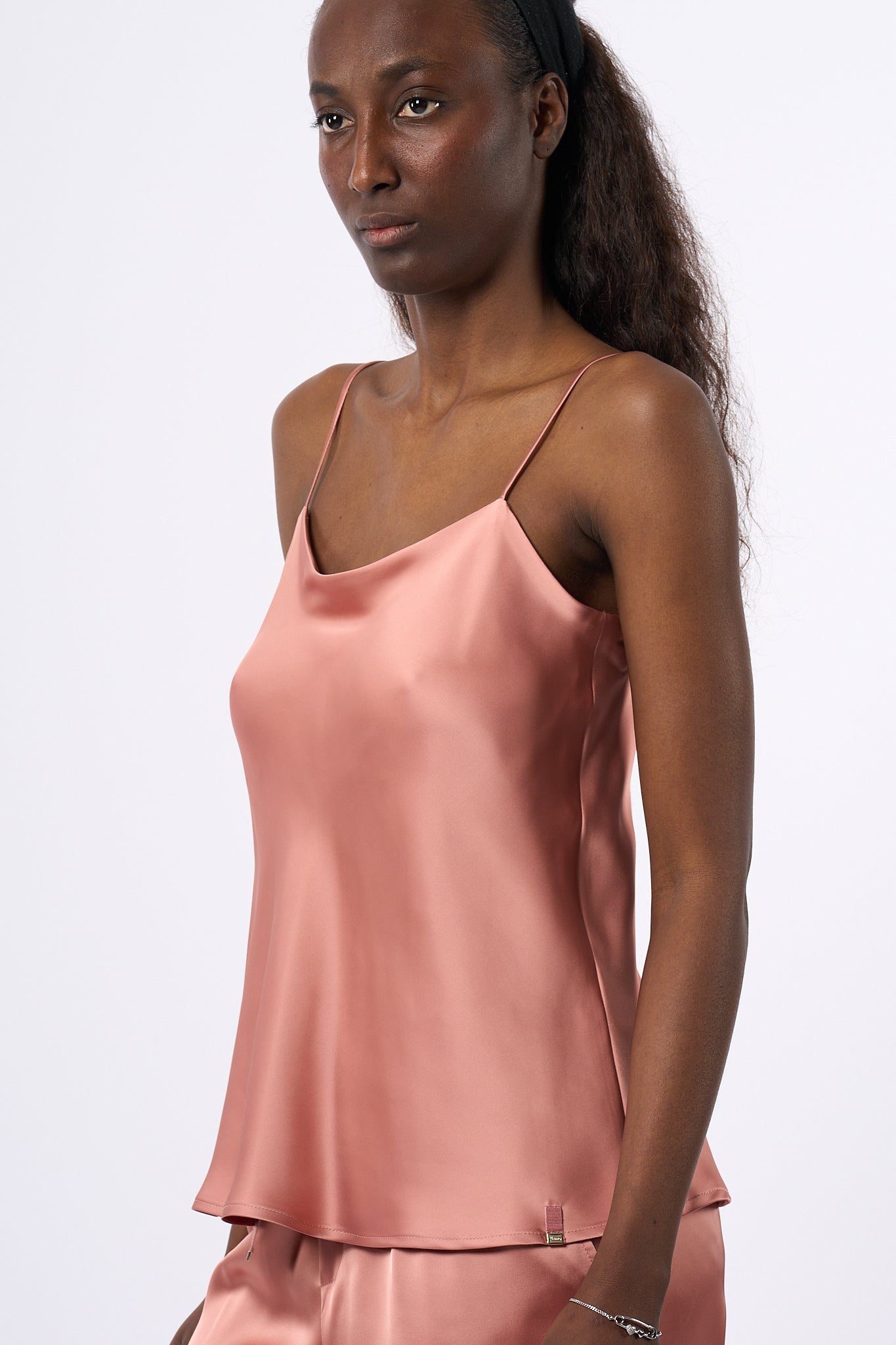 Herno Top Satin Rosa Donna-1