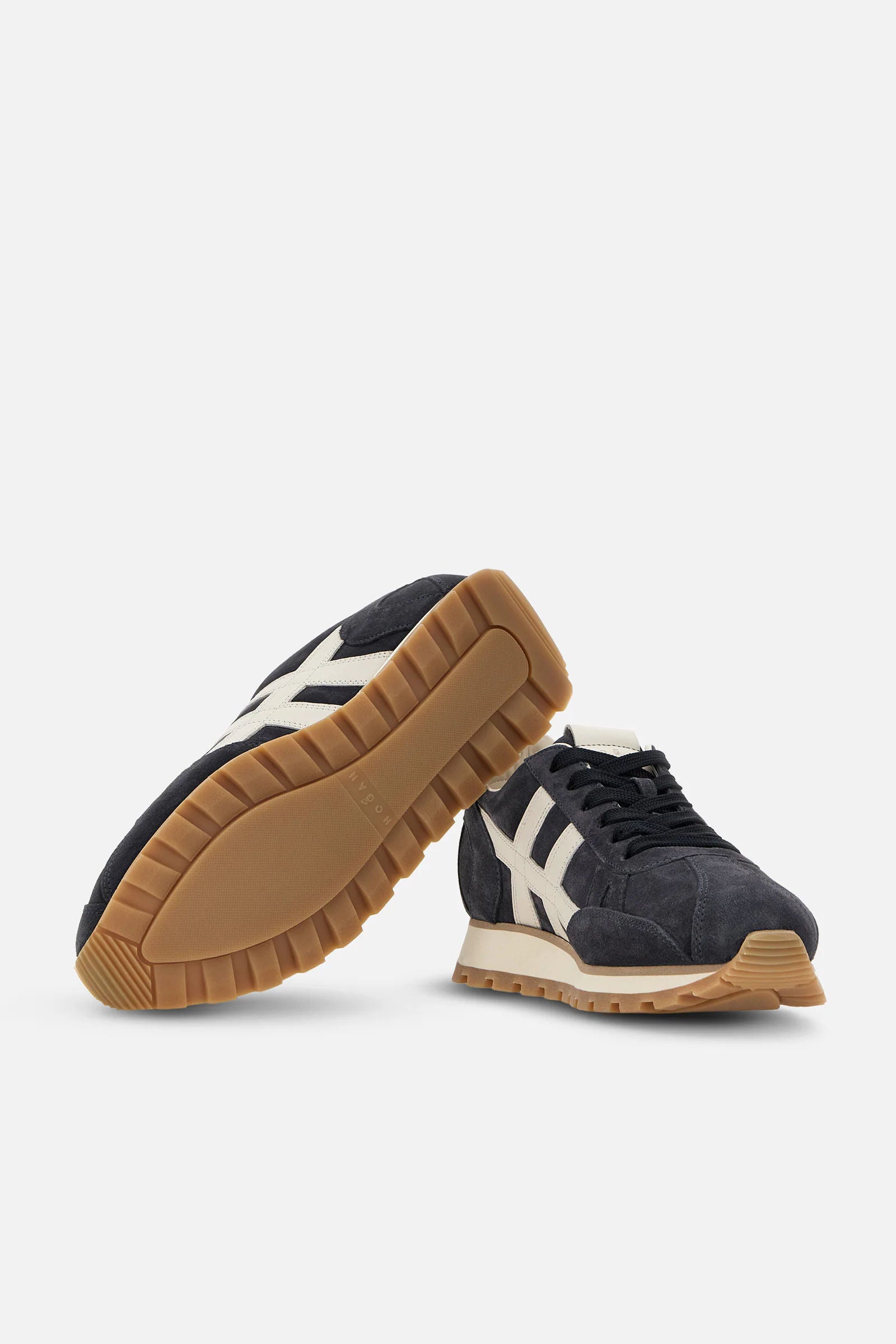 Hogan 86er Running Suede Blu Uomo-4