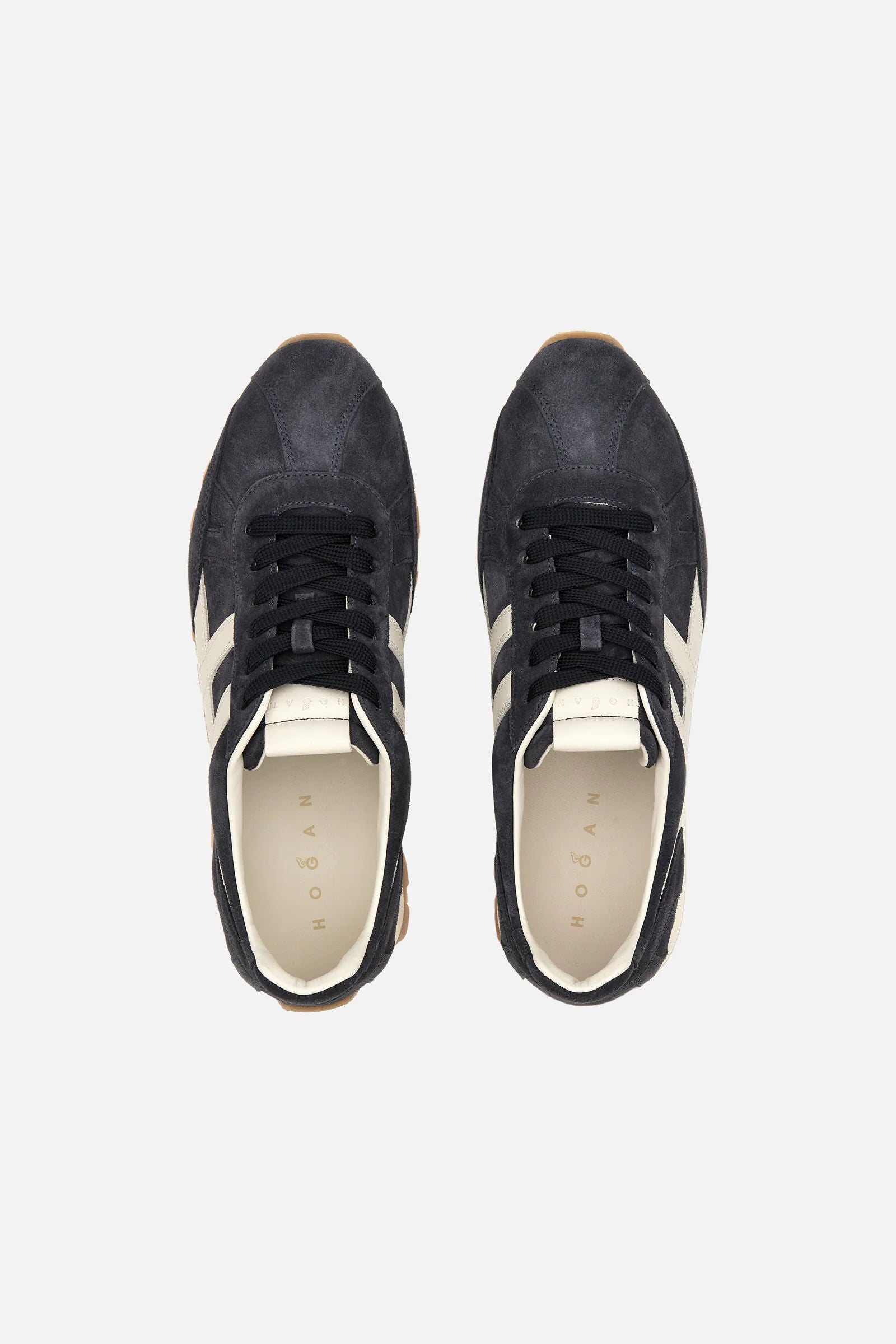Hogan 86er Running Suede Blu Uomo-5