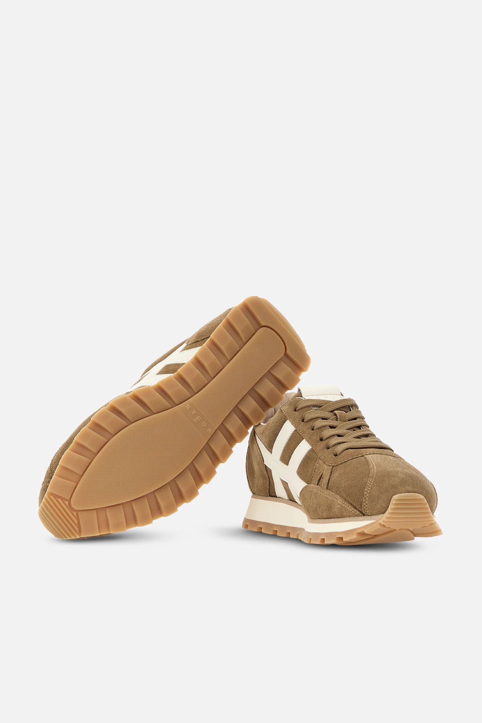 Hogan 86er Running Suede Cammello Uomo-4
