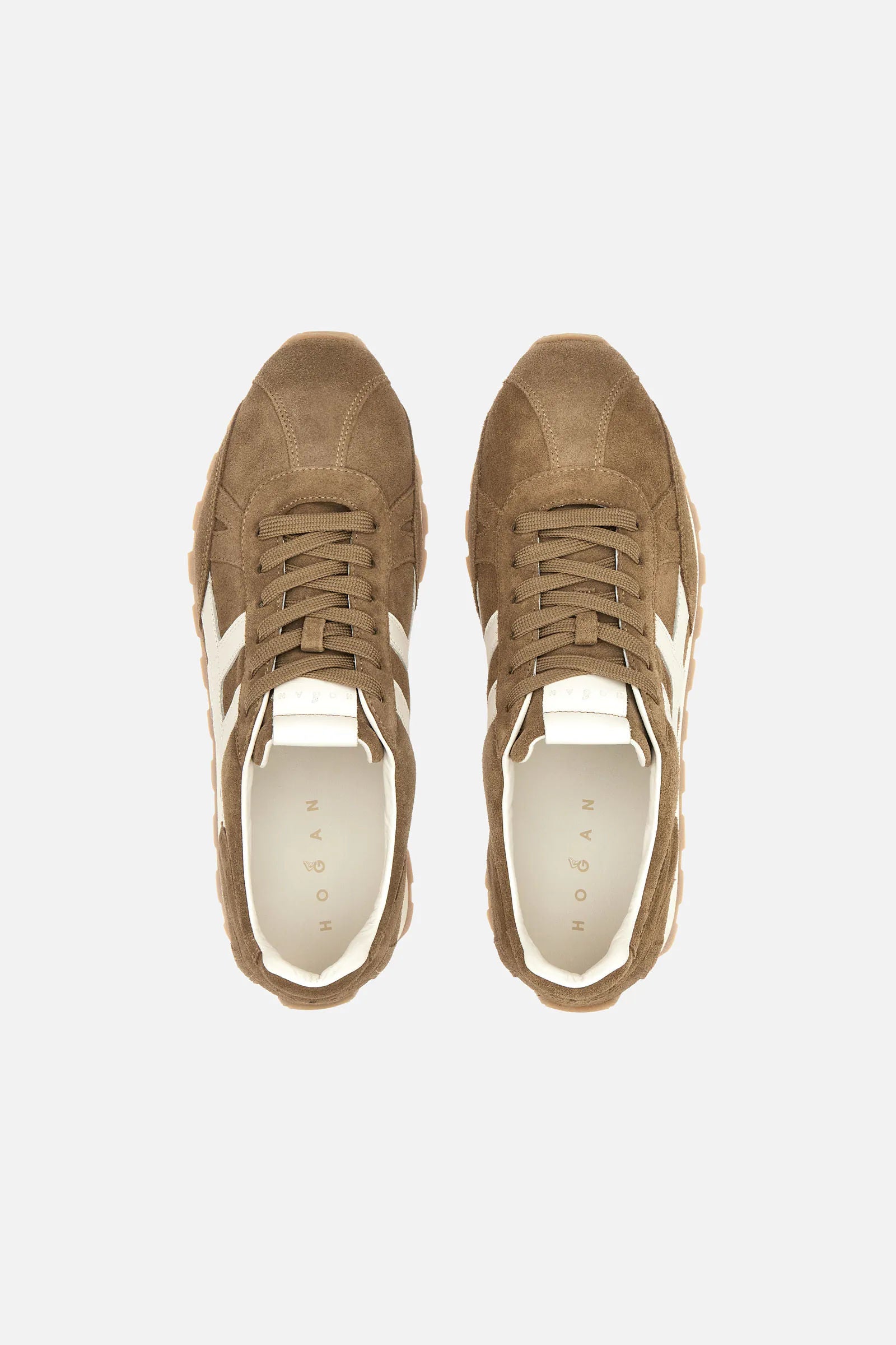 Hogan 86er Running Suede Cammello Uomo-5