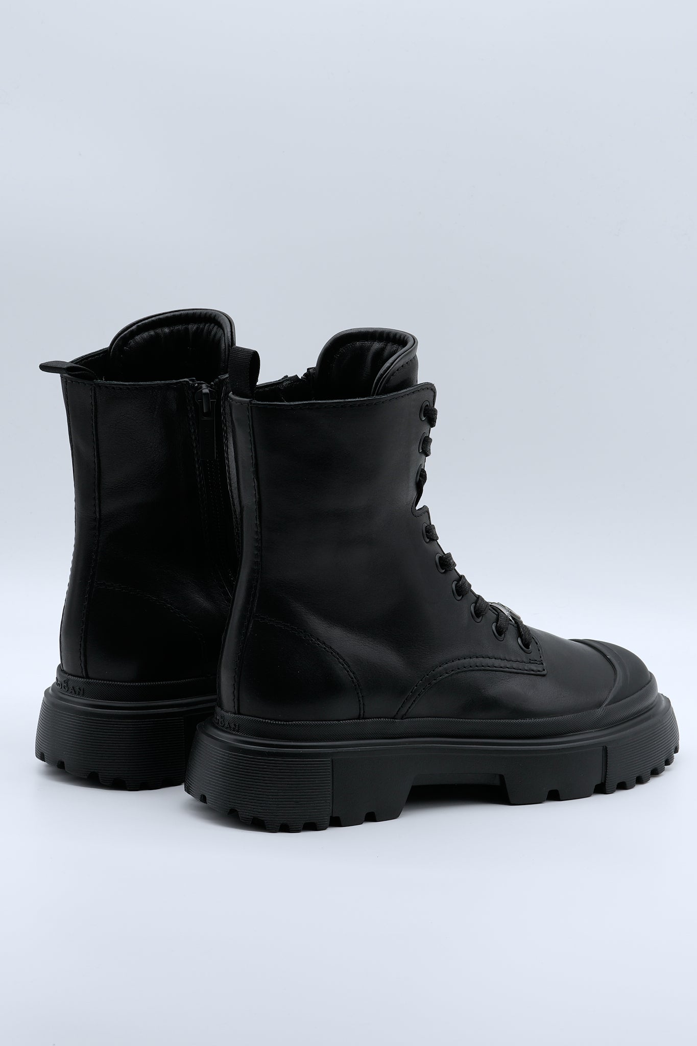 Hogan Anfibio Pelle Nero Donna-3