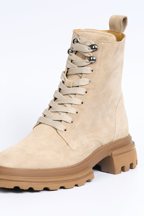 Hogan Anfibio in Suede Beige Donna-2