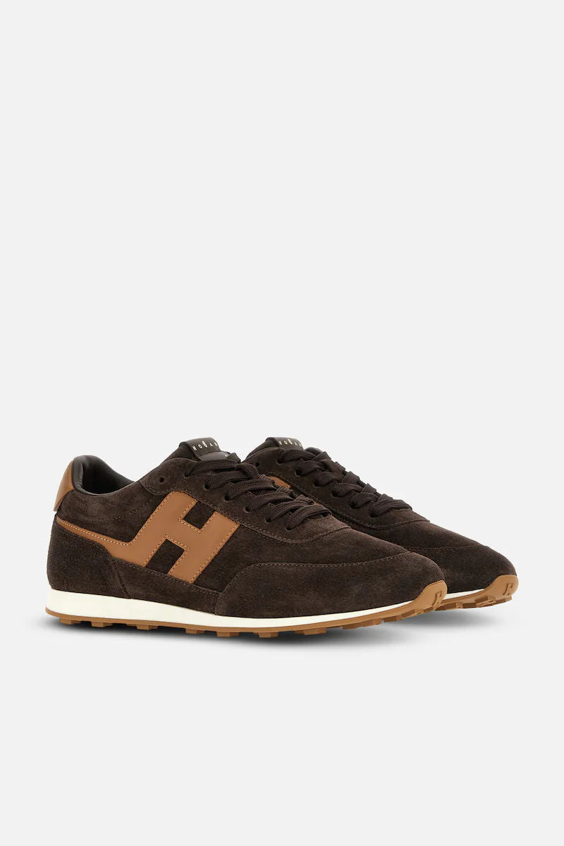 Hogan Athletic Camoscio Marrone Uomo-3