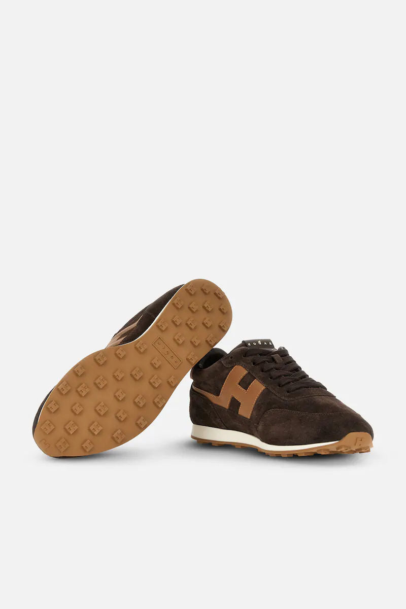 Hogan Athletic Camoscio Marrone Uomo-4