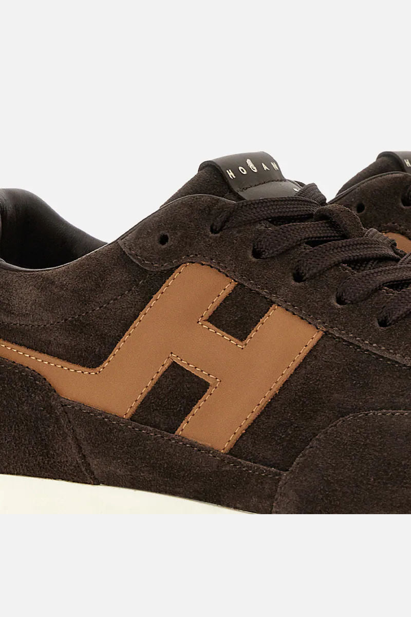 Hogan Athletic Camoscio Marrone Uomo-6