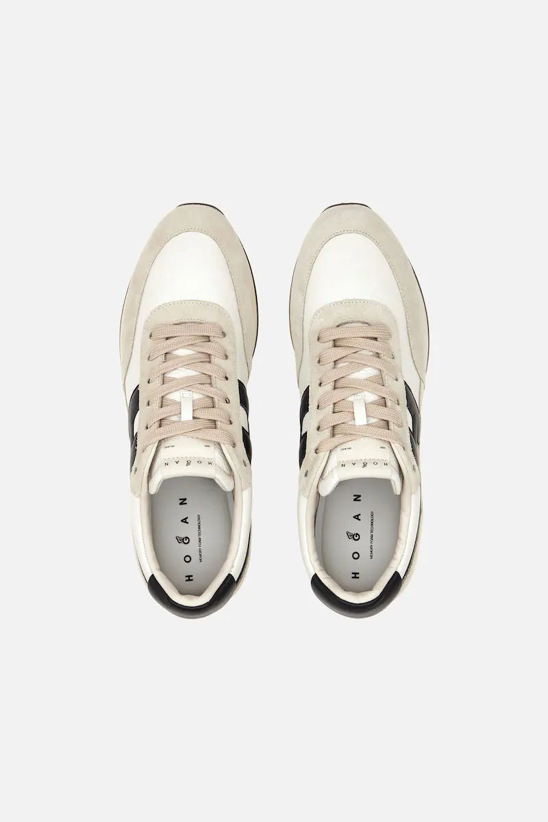 Hogan Athletic H6990 Bianco/Nero Uomo-5