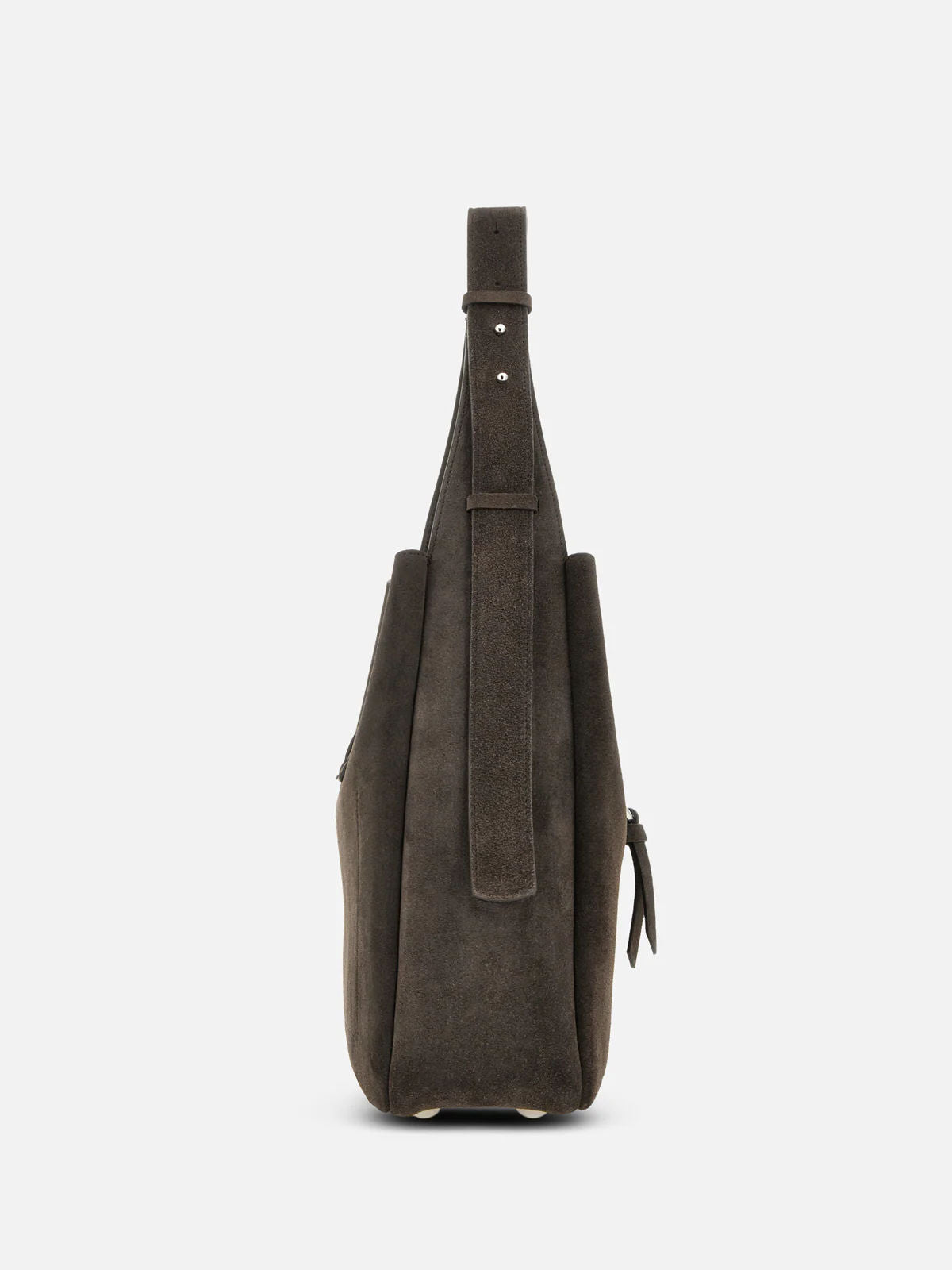 Hogan Borsa Hobo Trend Verticale Camoscio Moro Donna-5