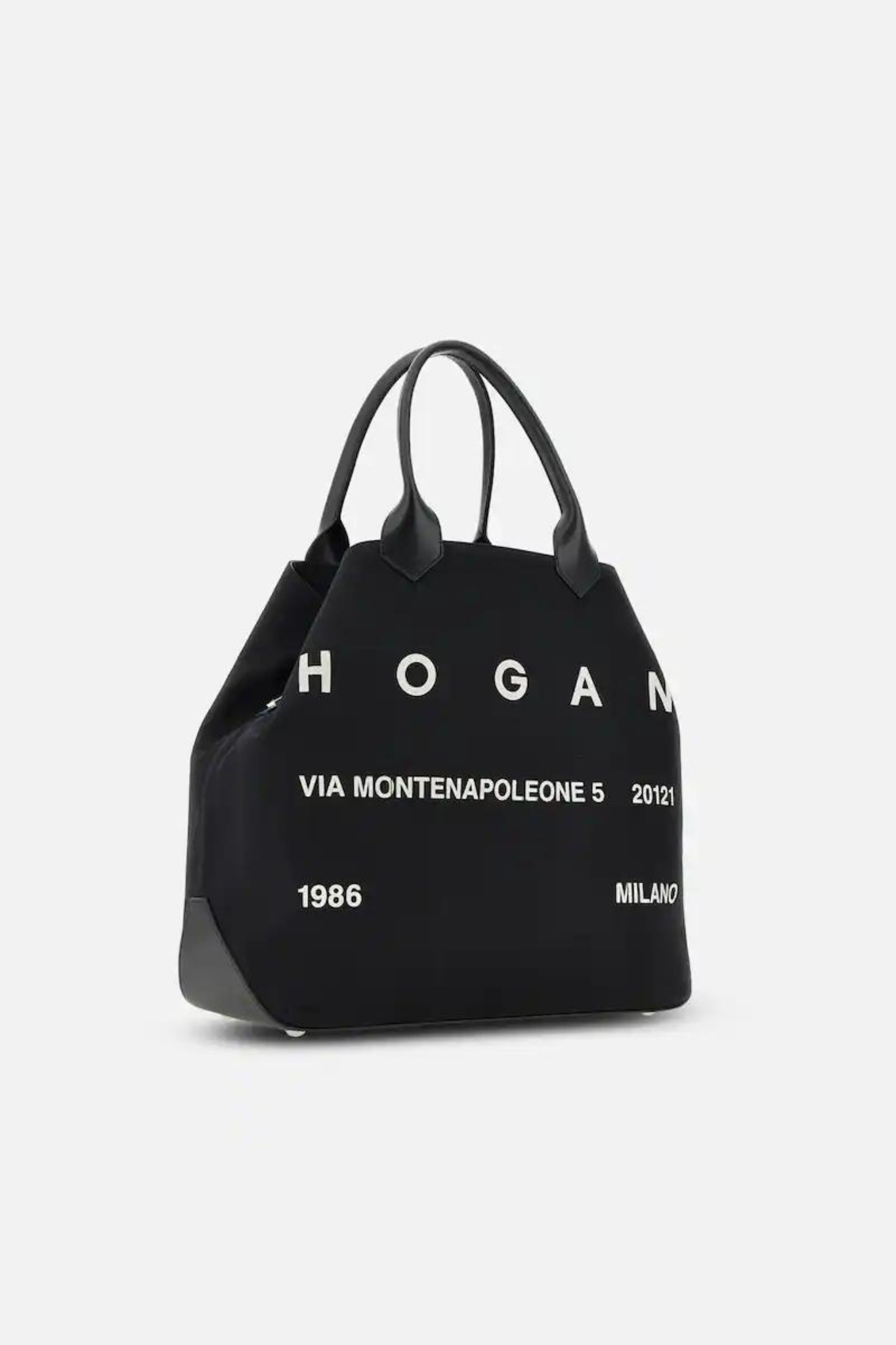 Hogan Borsa Script Grande Nero Donna-3