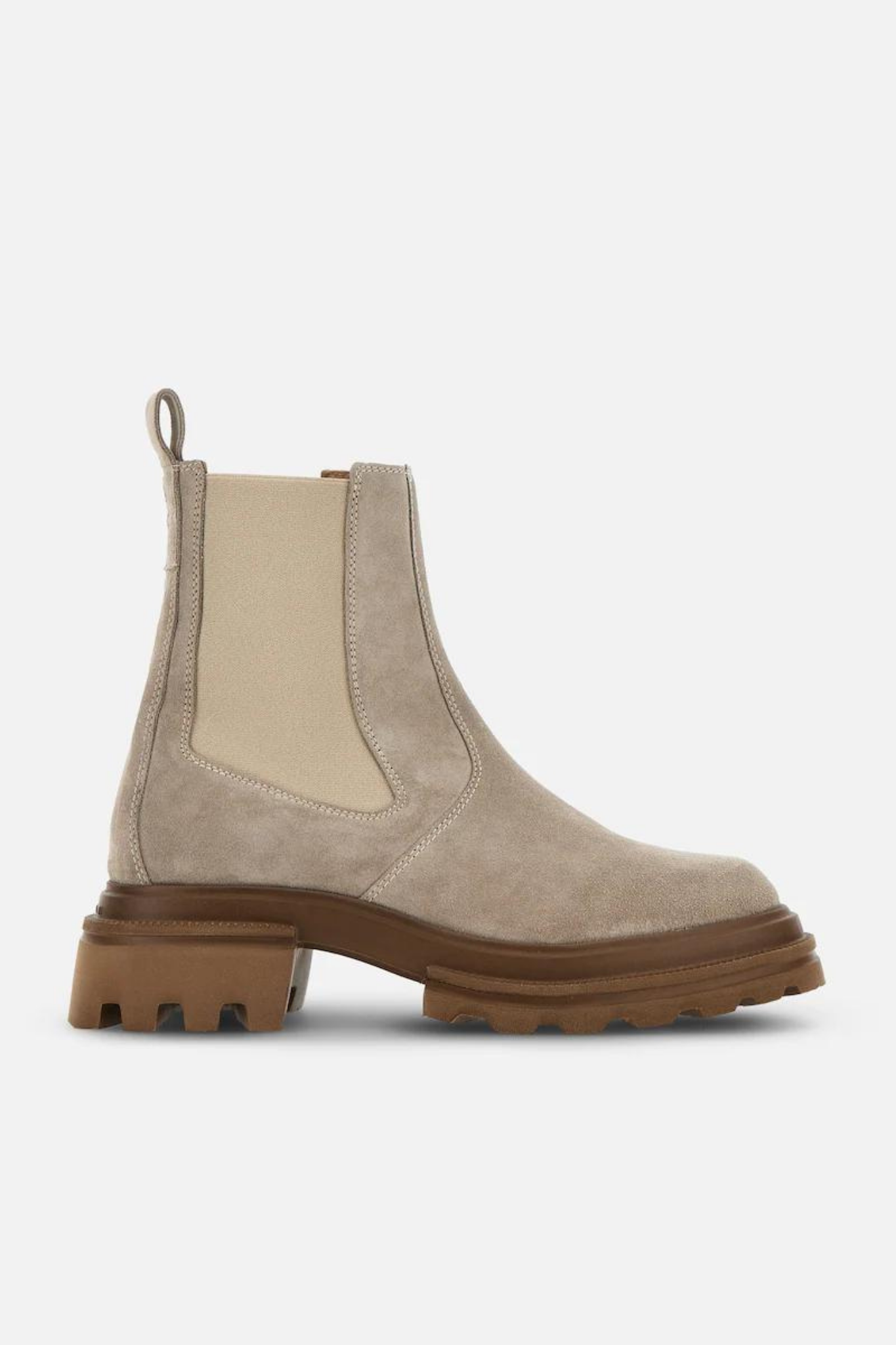 Hogan Chelsea Boot Beige Women-1