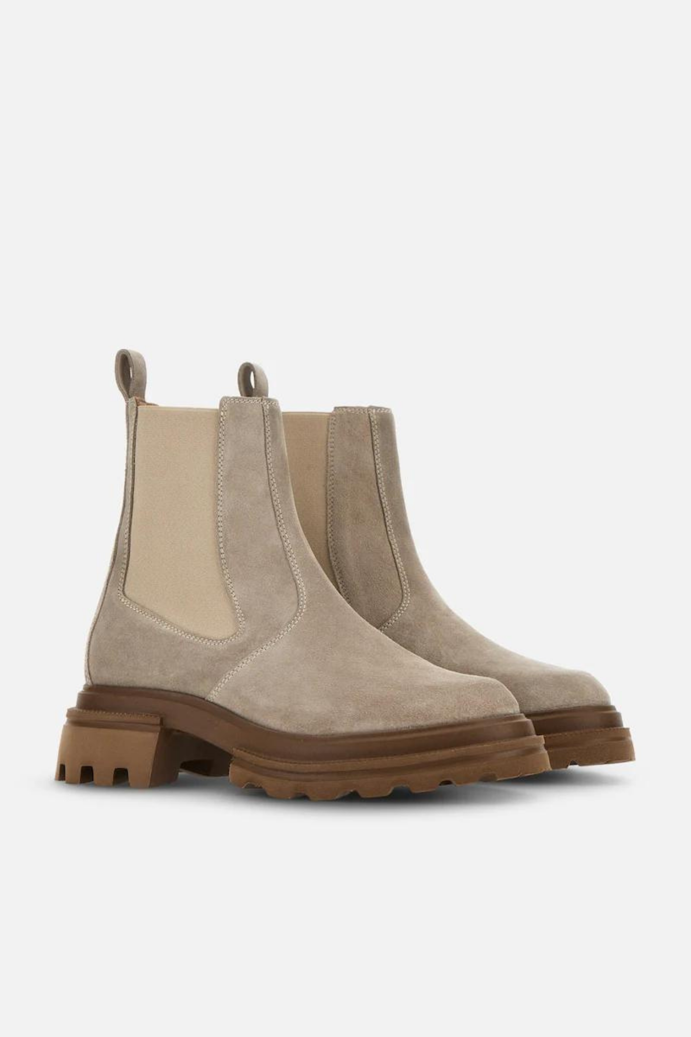 Hogan Chelsea Boot Beige Women-2