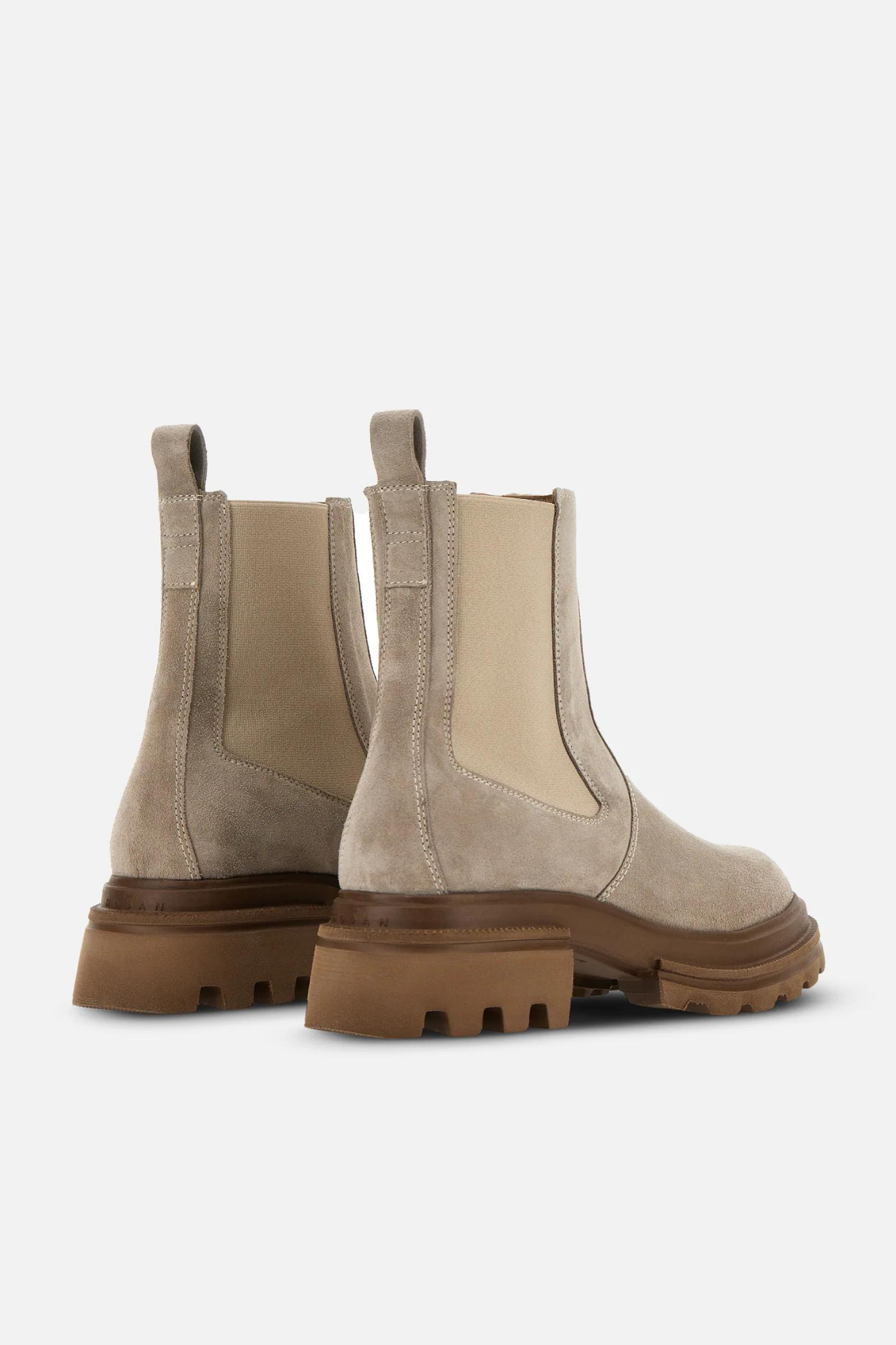 Hogan Chelsea Boot Beige Women-4