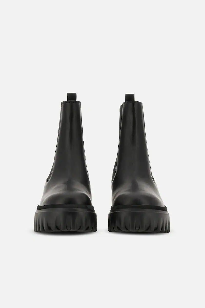 Hogan Chelsea Boot H700 Pelle Nero Donna-4