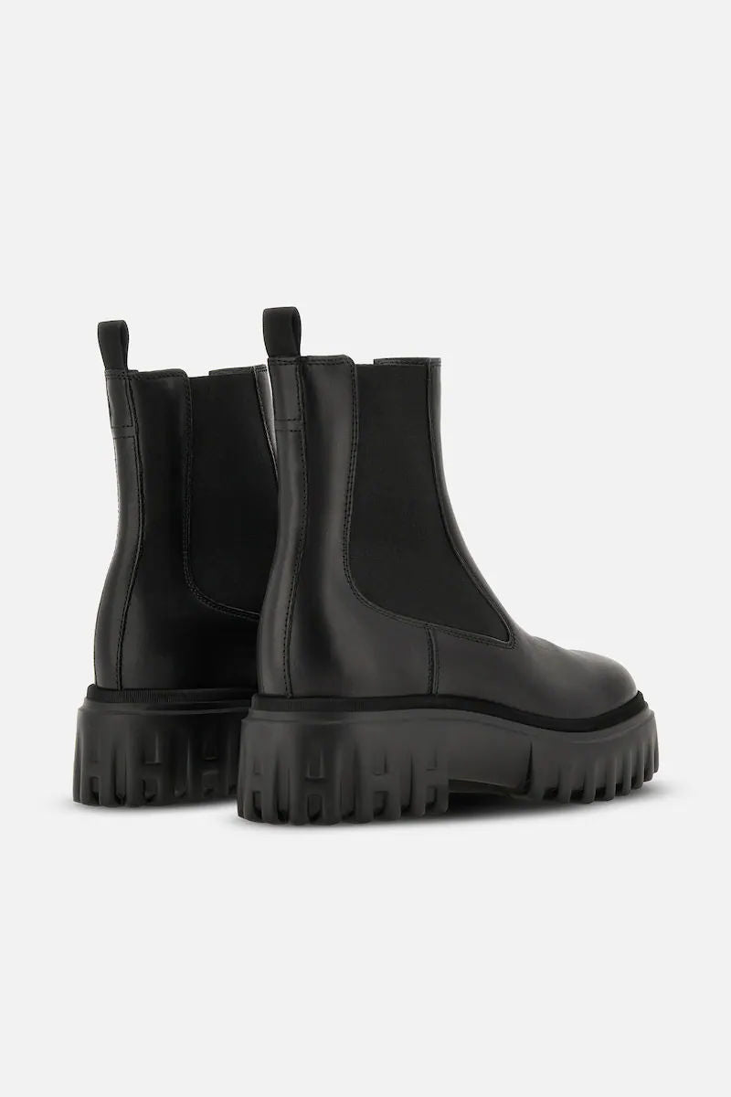 Hogan Chelsea Boot H700 Pelle Nero Donna-3