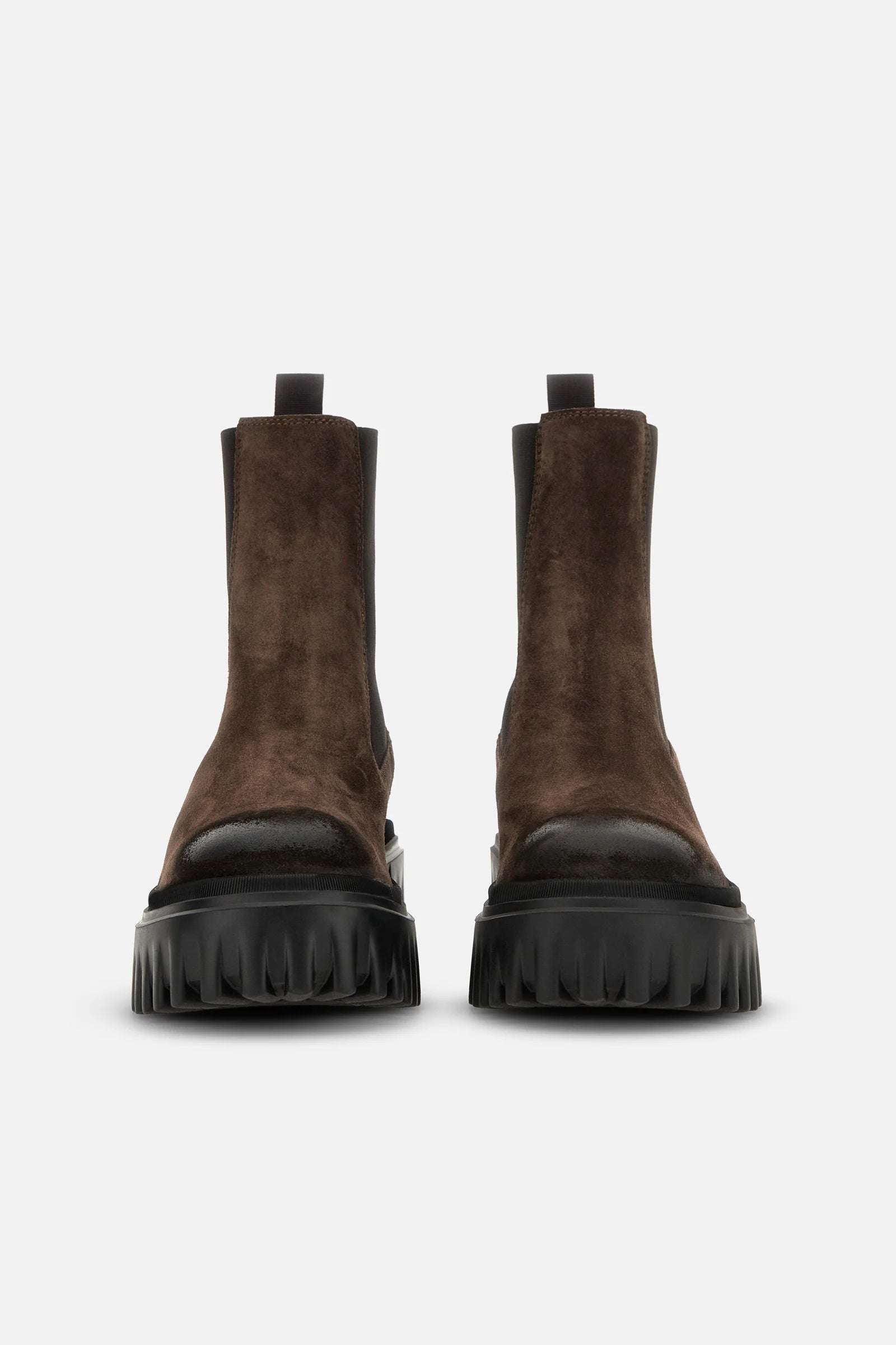 Hogan Chelsea Boot Scamosciato Moro Donna-3