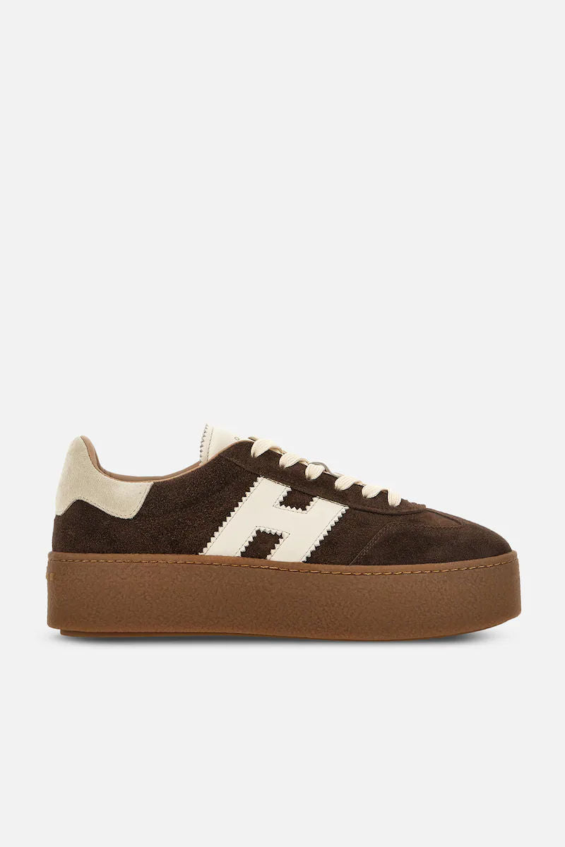 Hogan Cool Platform Camoscio Marrone Donna-1