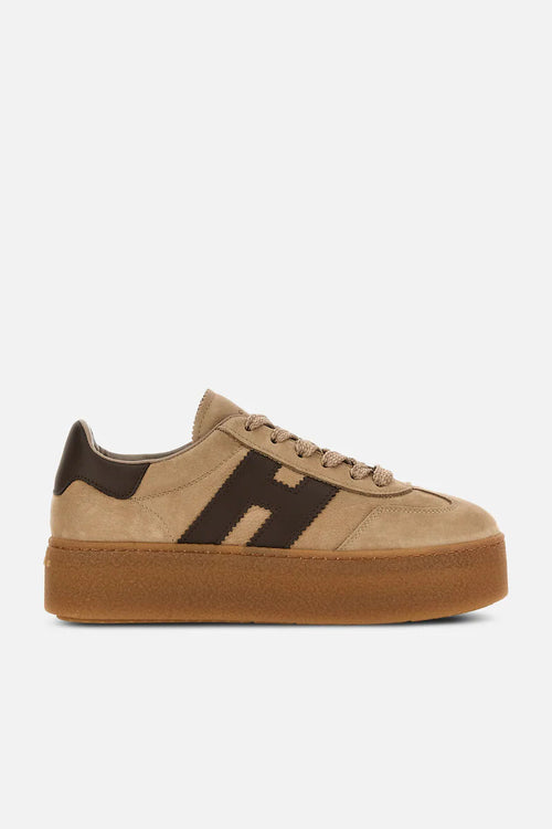 Hogan Cool Platform Nabuk Beige/Marrone Donna