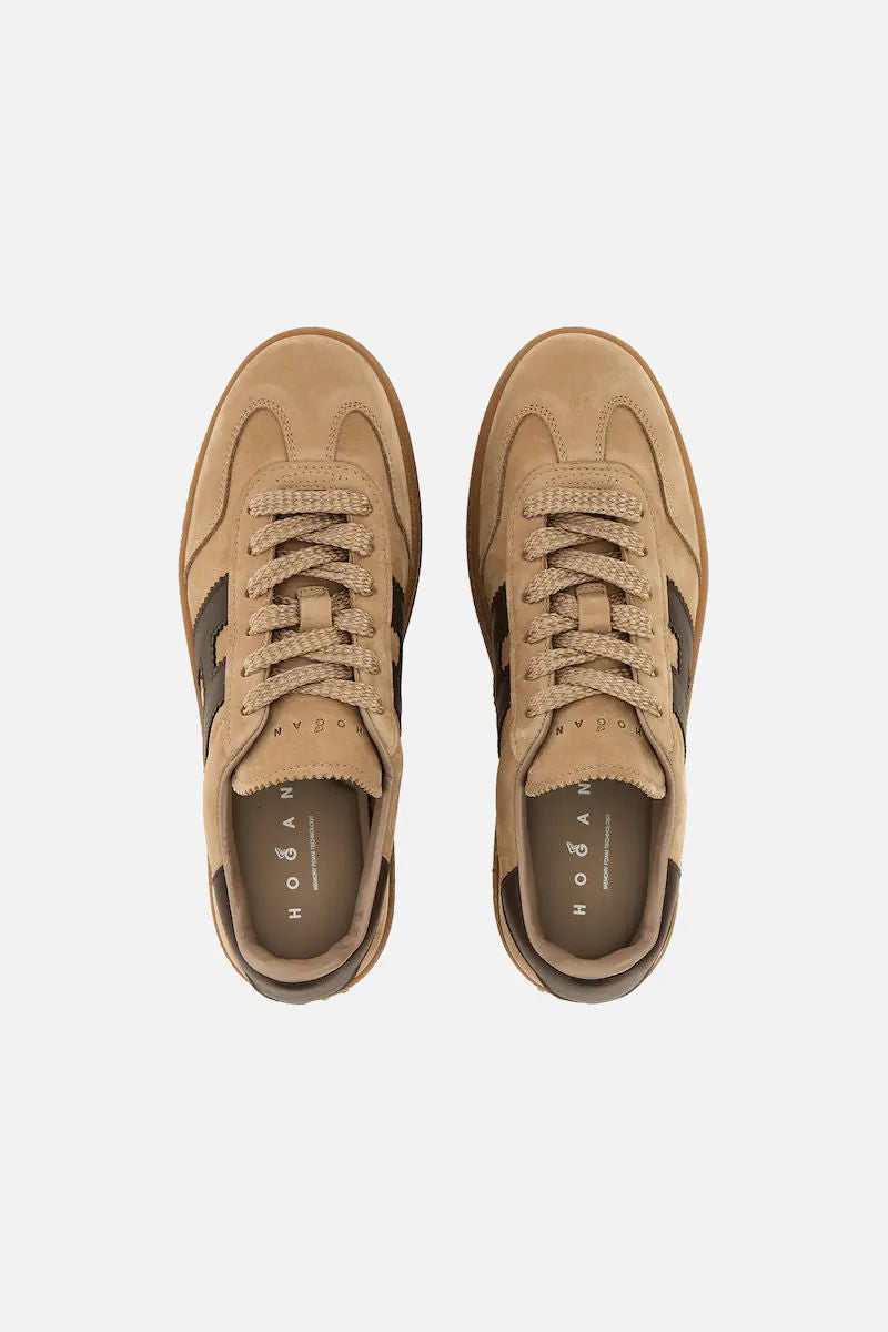 Hogan Cool Platform Nabuk Beige/Marrone Donna-5