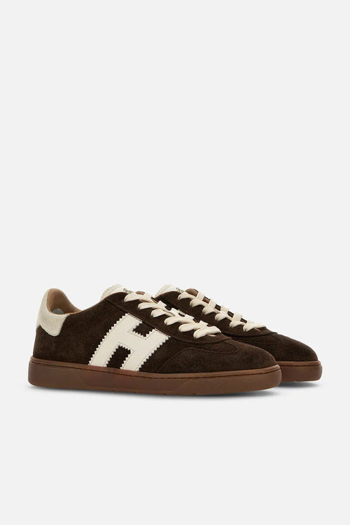 Hogan Cool Bassa in Camoscio Marrone Donna-2