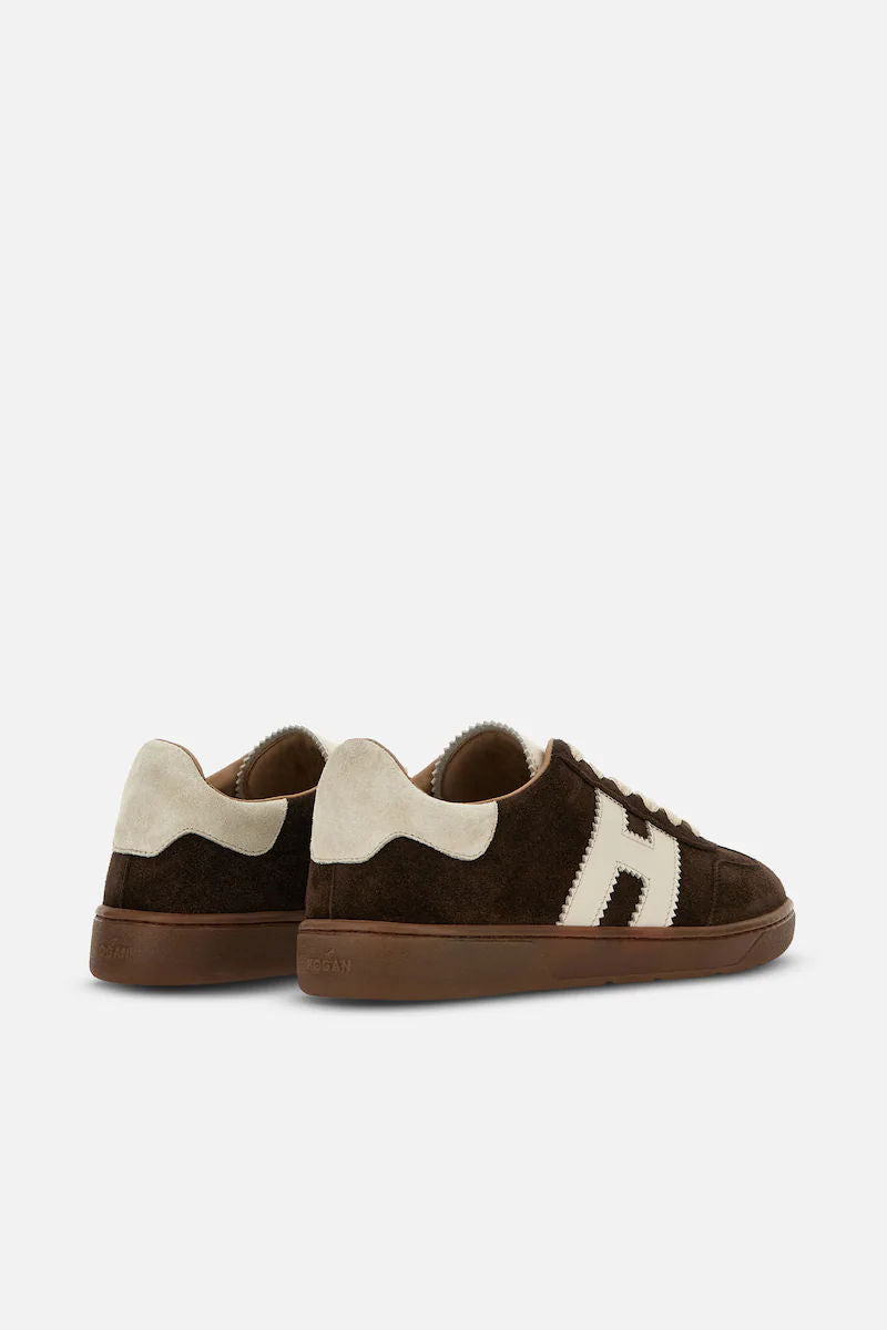 Hogan Cool Bassa in Camoscio Marrone Donna-3