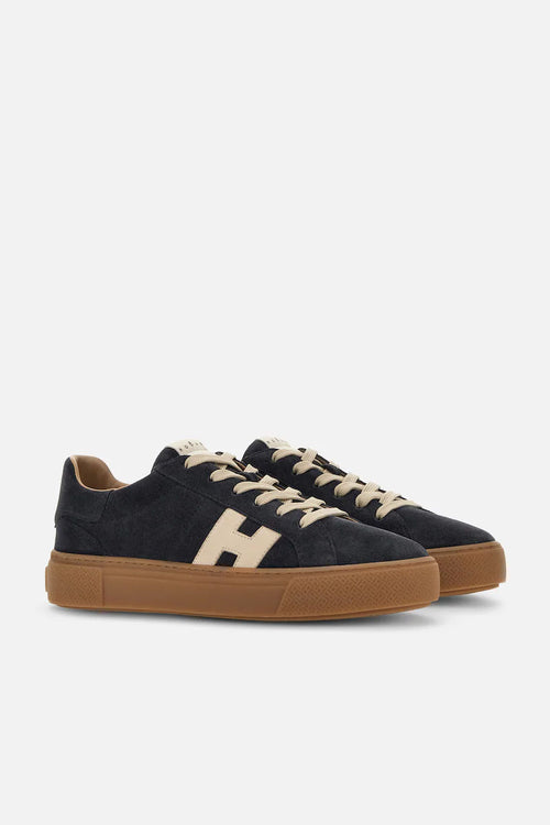 Hogan Crosswind H705 Camoscio Blu Uomo-2