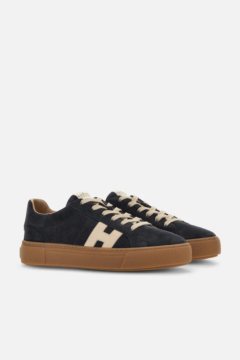 Hogan Crosswind H705 Camoscio Blu Uomo-2