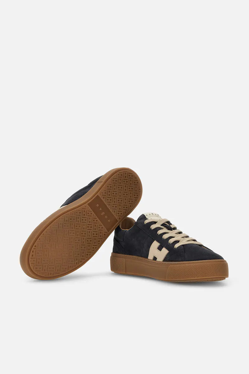 Hogan Crosswind H705 Camoscio Blu Uomo-4