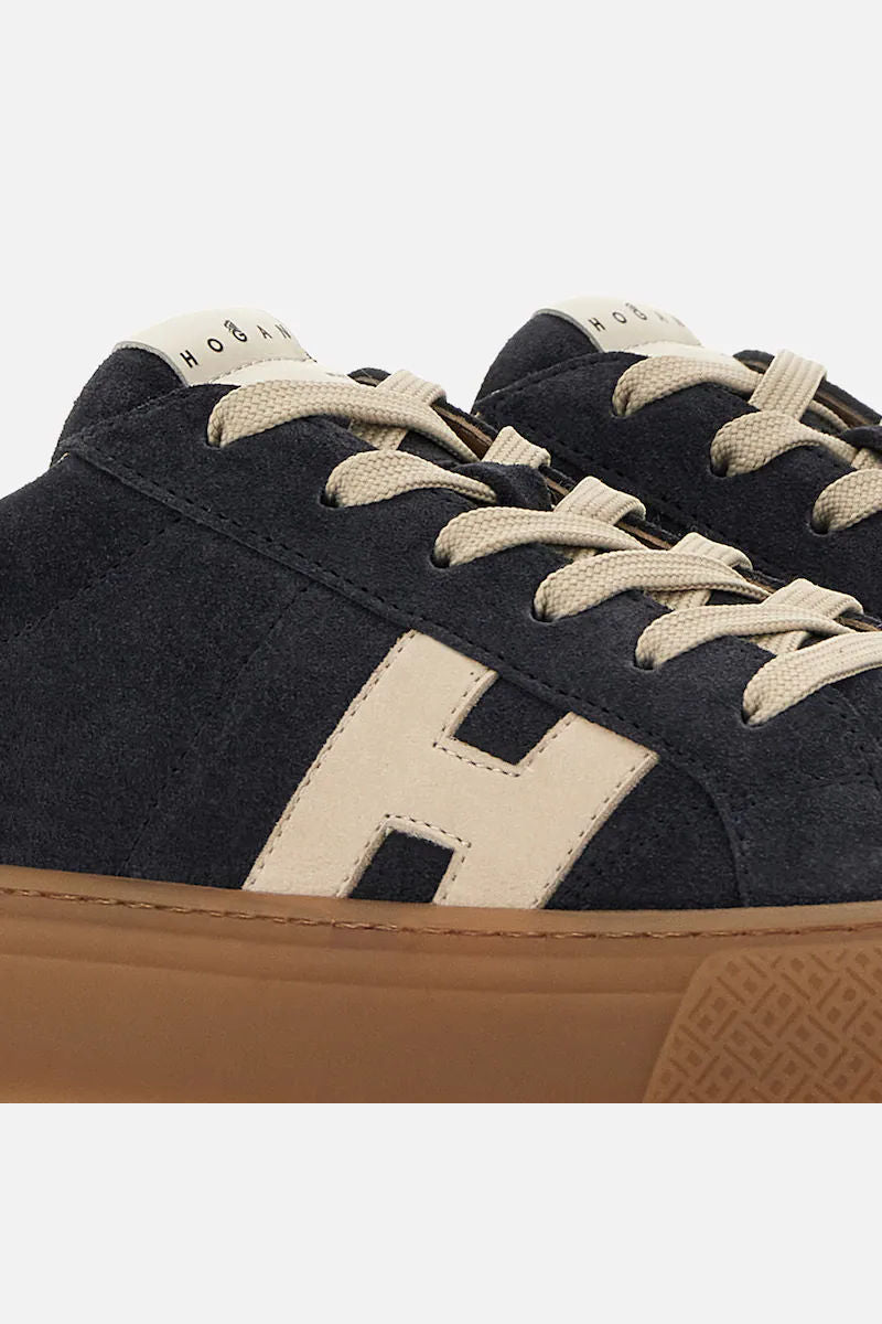 Hogan Crosswind H705 Camoscio Blu Uomo-6