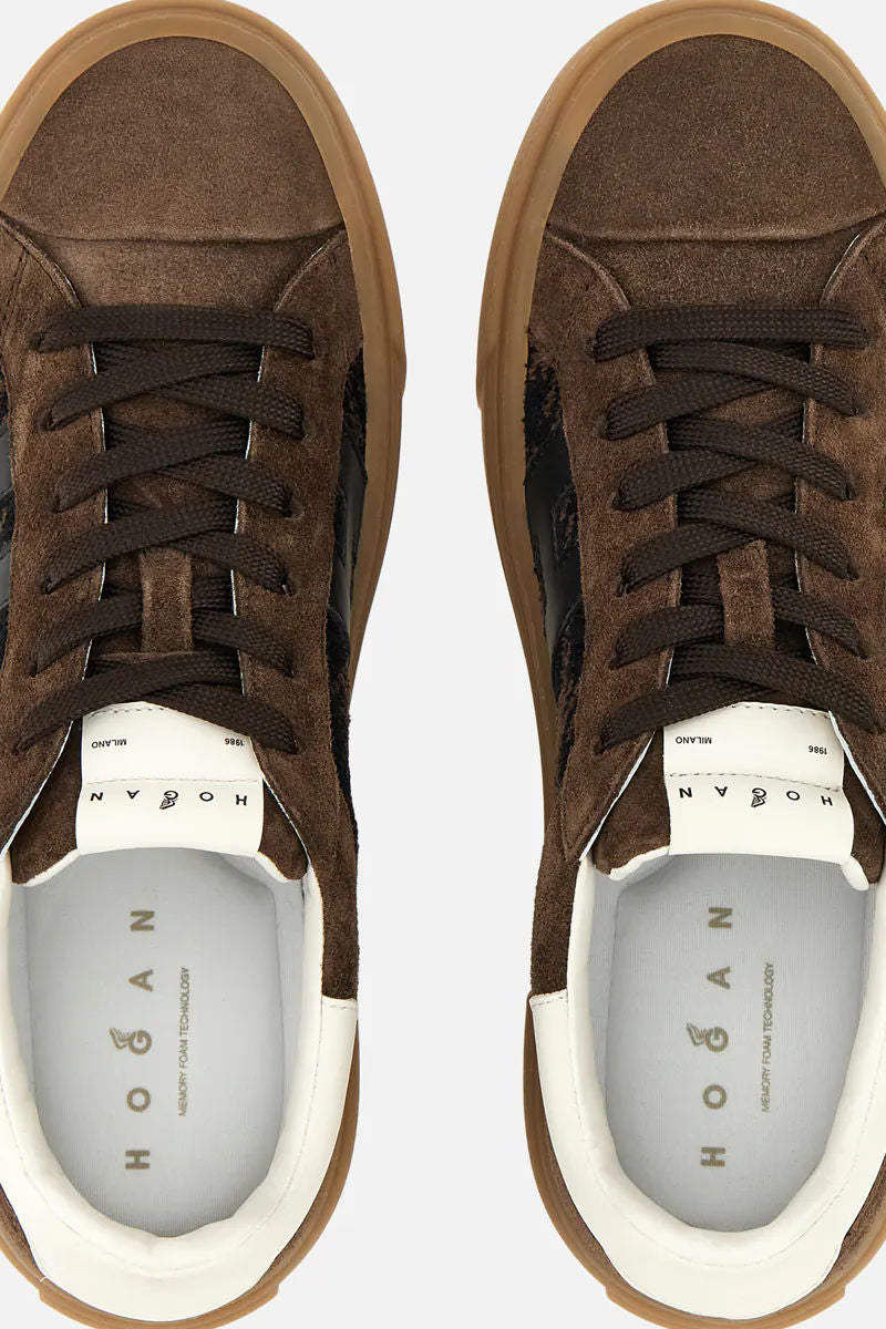 Hogan Crosswind H705 PdP Marrone Donna-5