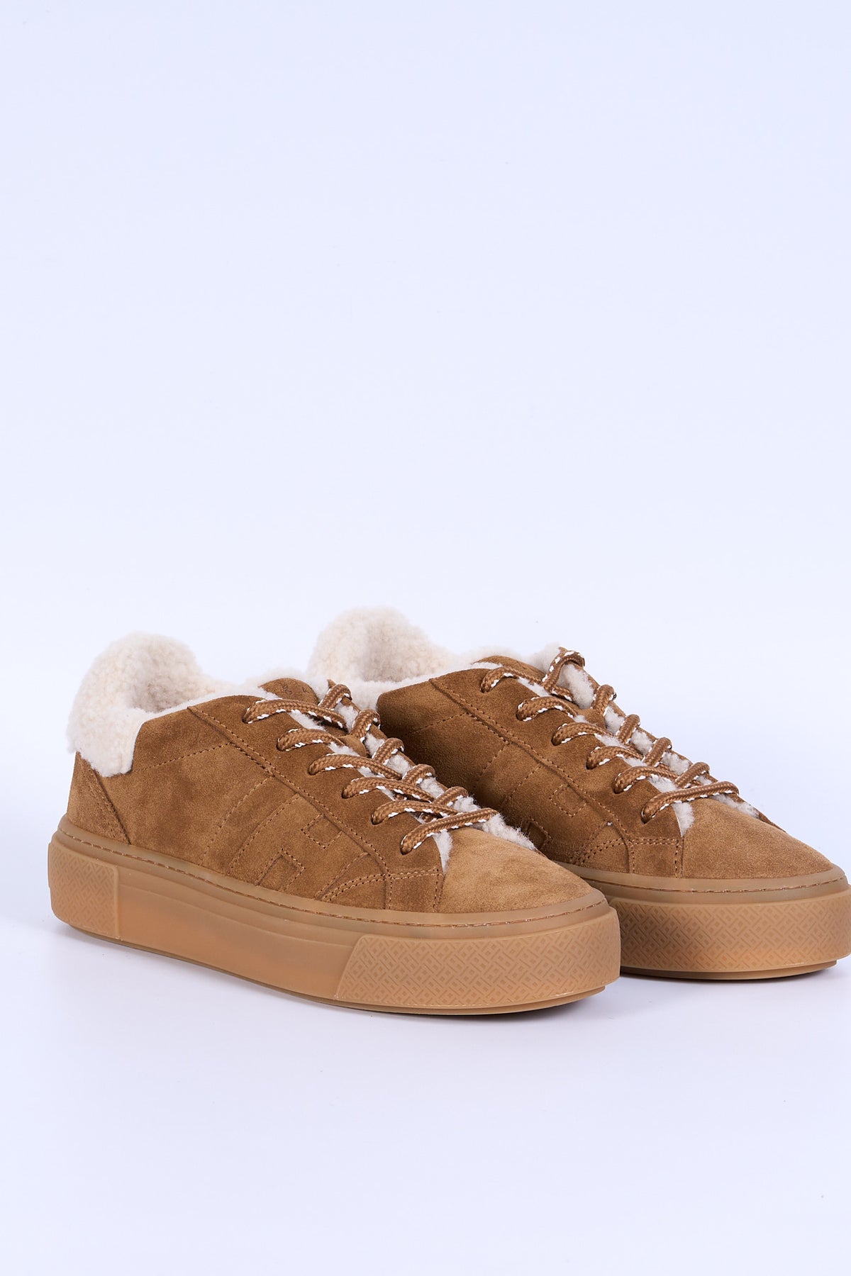 Hogan Crosswind con Montone Cammello Donna-3