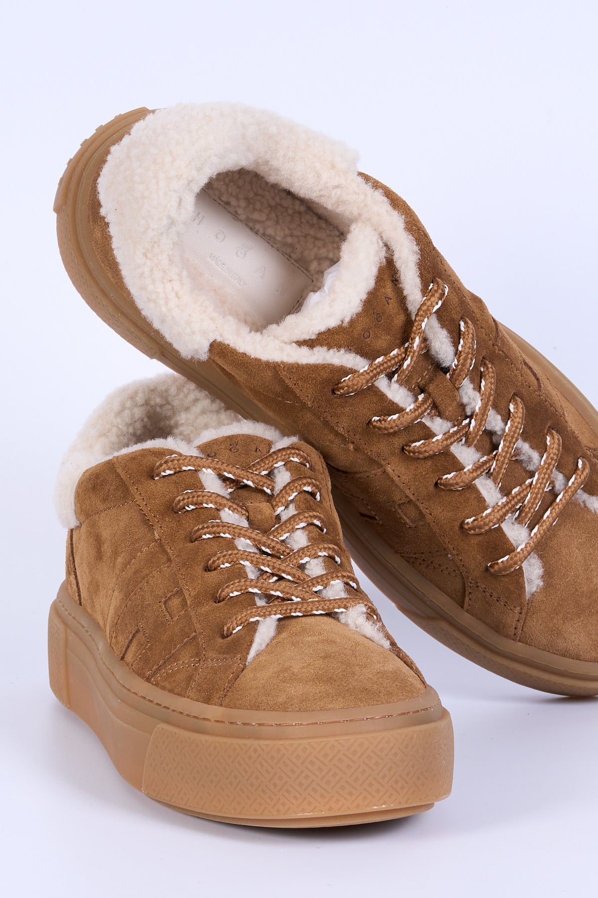 Hogan Crosswind con Montone Cammello Donna-6