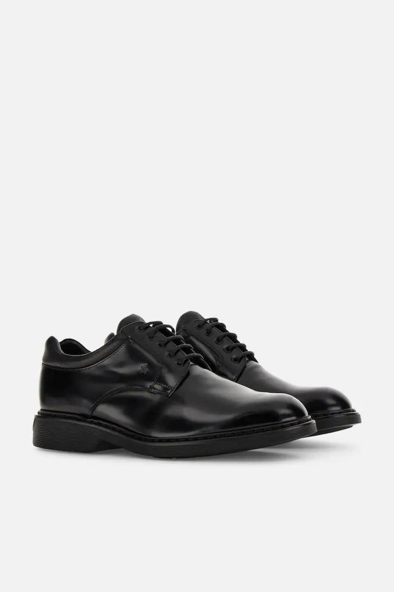 Hogan Derby H576 in Pelle Nero Uomo-3