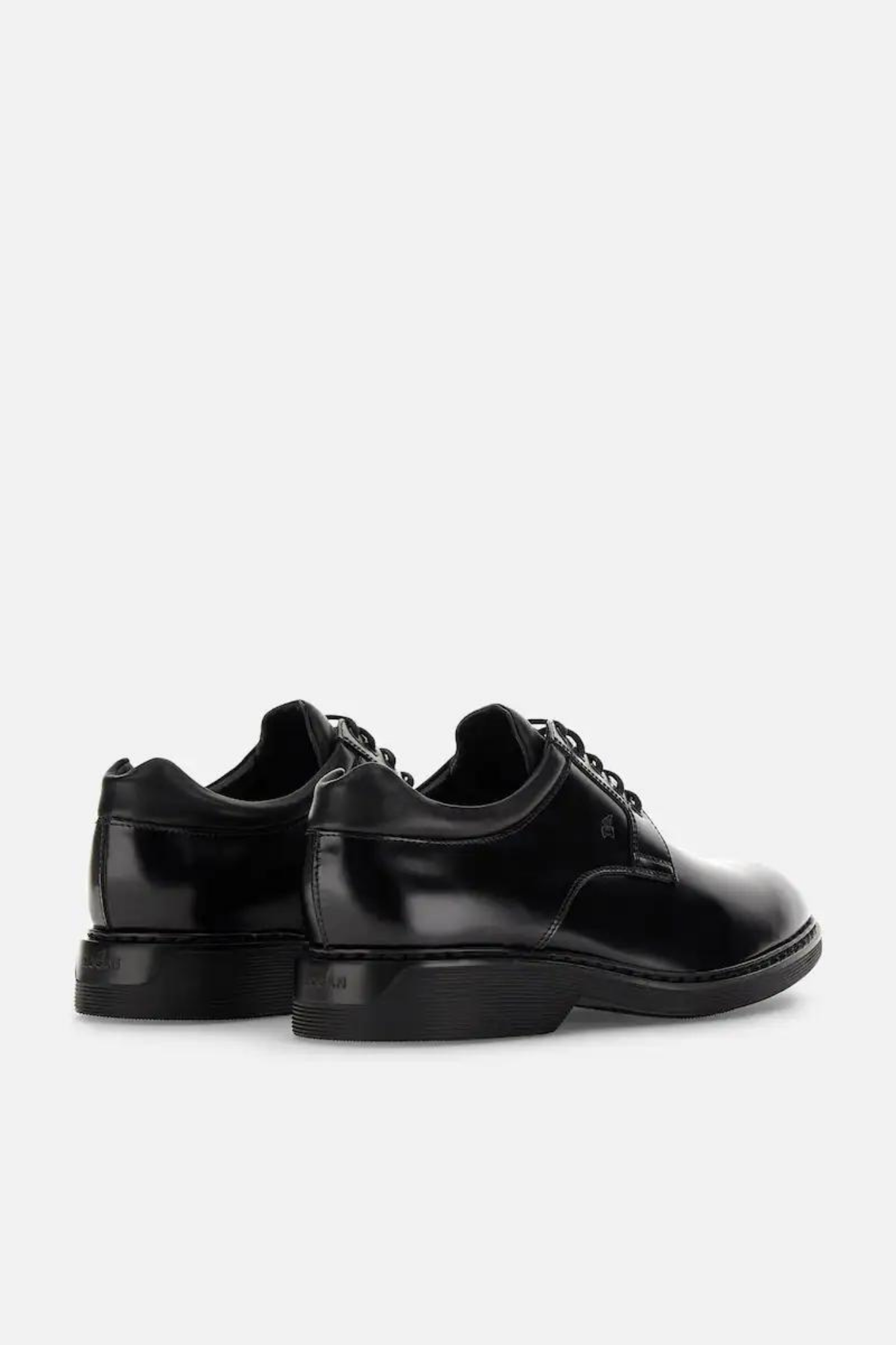 Hogan Derby H576 in Black Leather Men-4