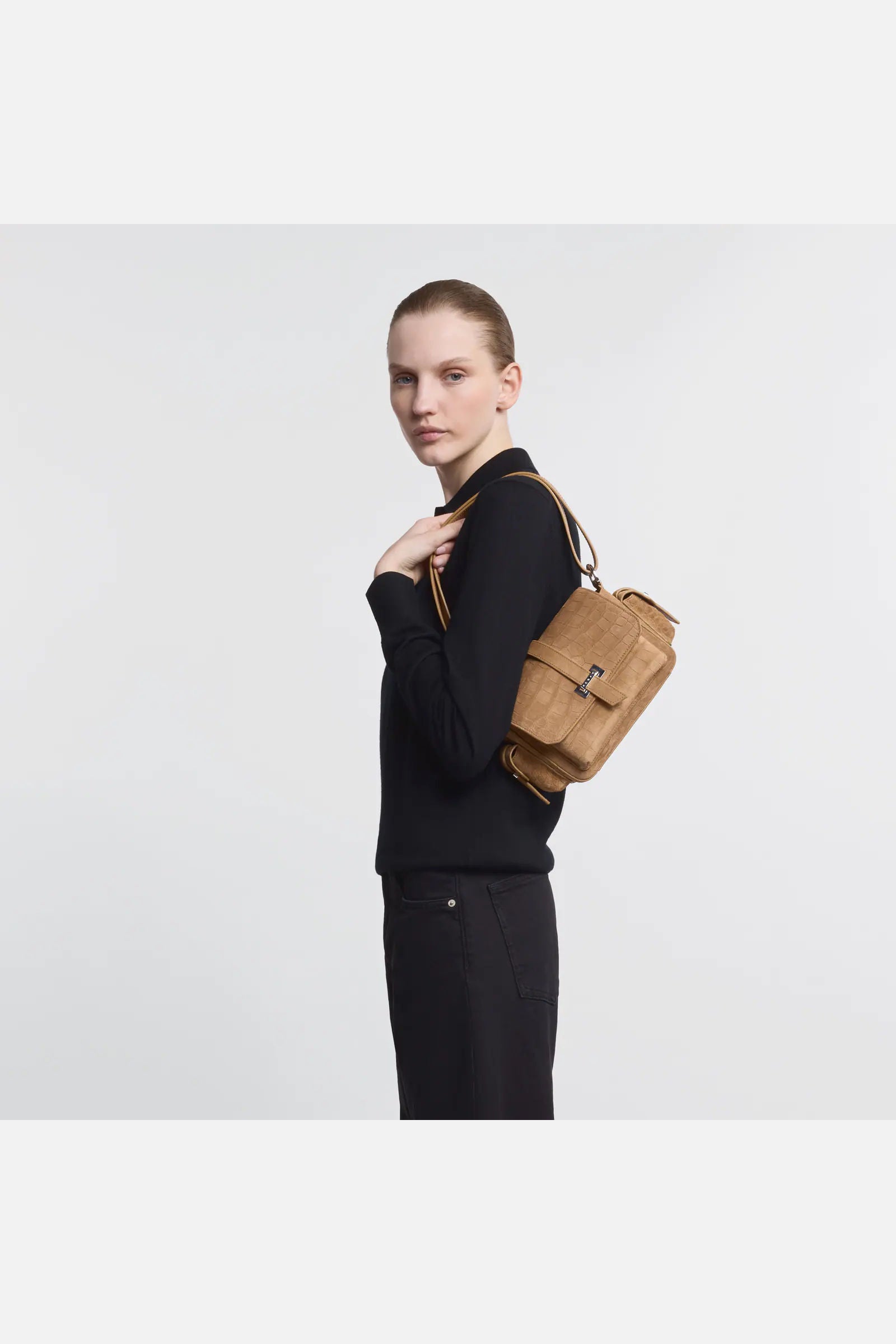 Hogan Flap Bag Piccola Cammello Donna-8