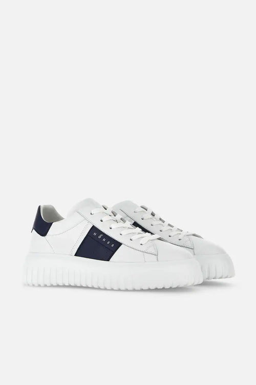 Hogan H-Stripe con Banda Bianco/Blu Uomo-2