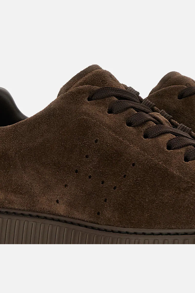 Hogan H-Stripe in Camoscio Marrone Uomo-6