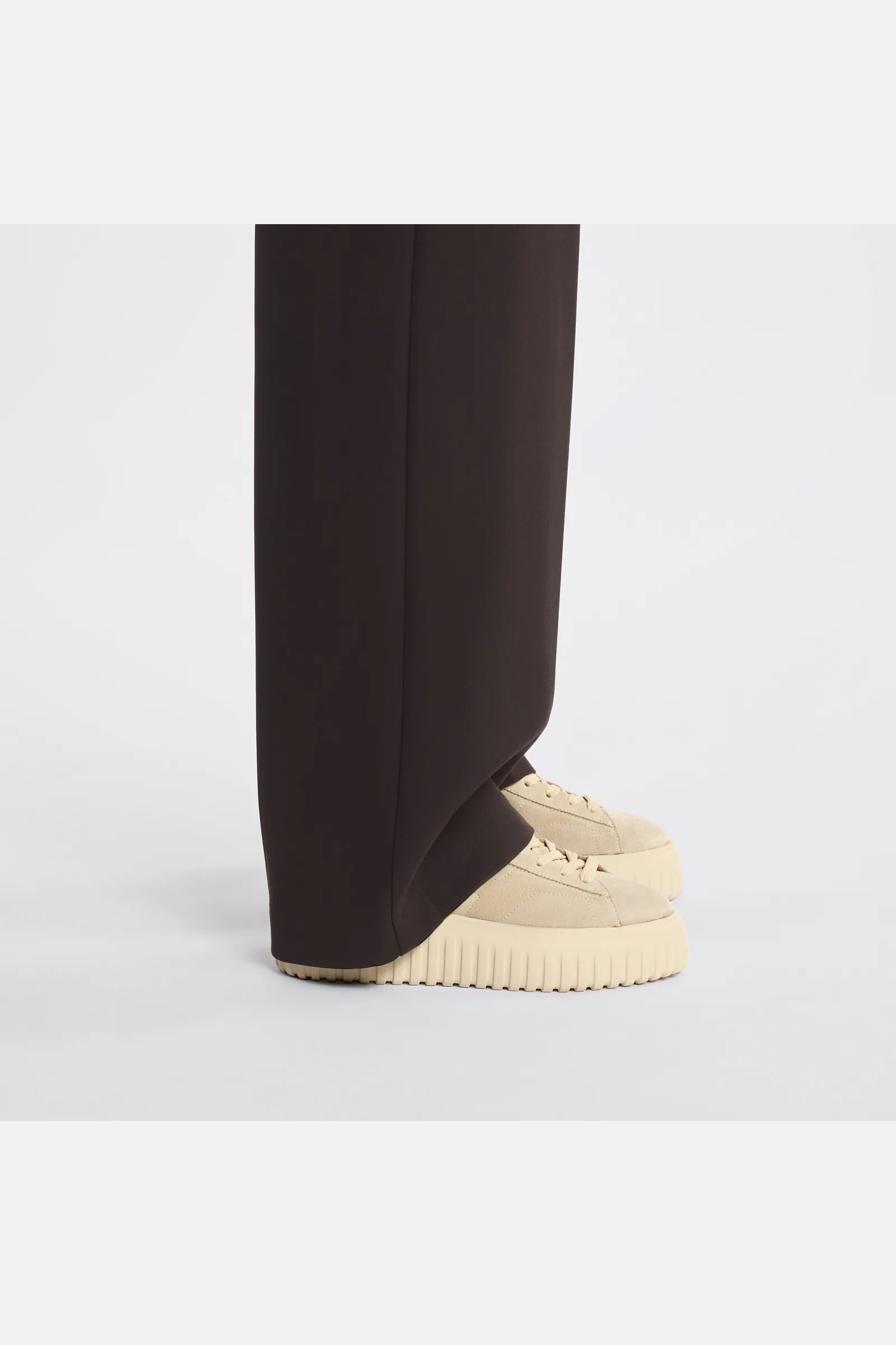 Hogan H-stripe Suede Beige chiaro Donna-8