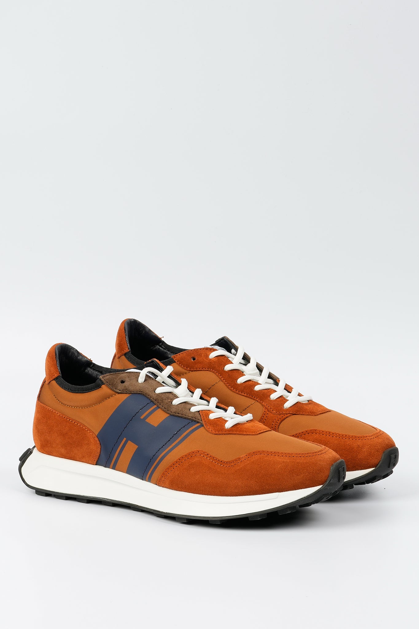 Hogan H601 Sneaker Cuoio/blu Uomo-2